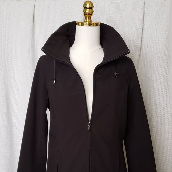 Kristen Blake black trench coat w/ red detail | Size Small - Picture 8 of 16